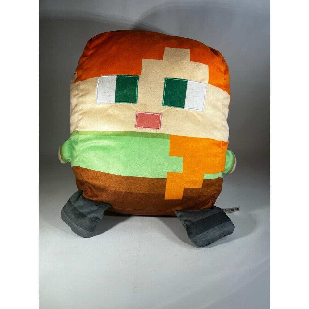 Mattel Mojang Minecraft Cuutopia Alex 14" Plush Pixel Stuffed Animal Boy